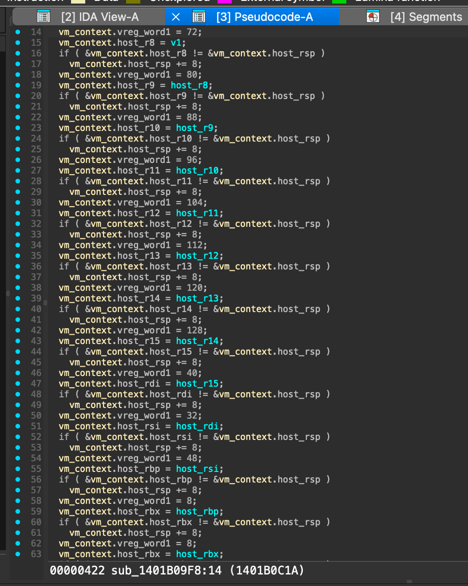 optimized vpop/vpush sequence