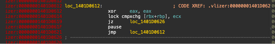 spinlock in vm entry