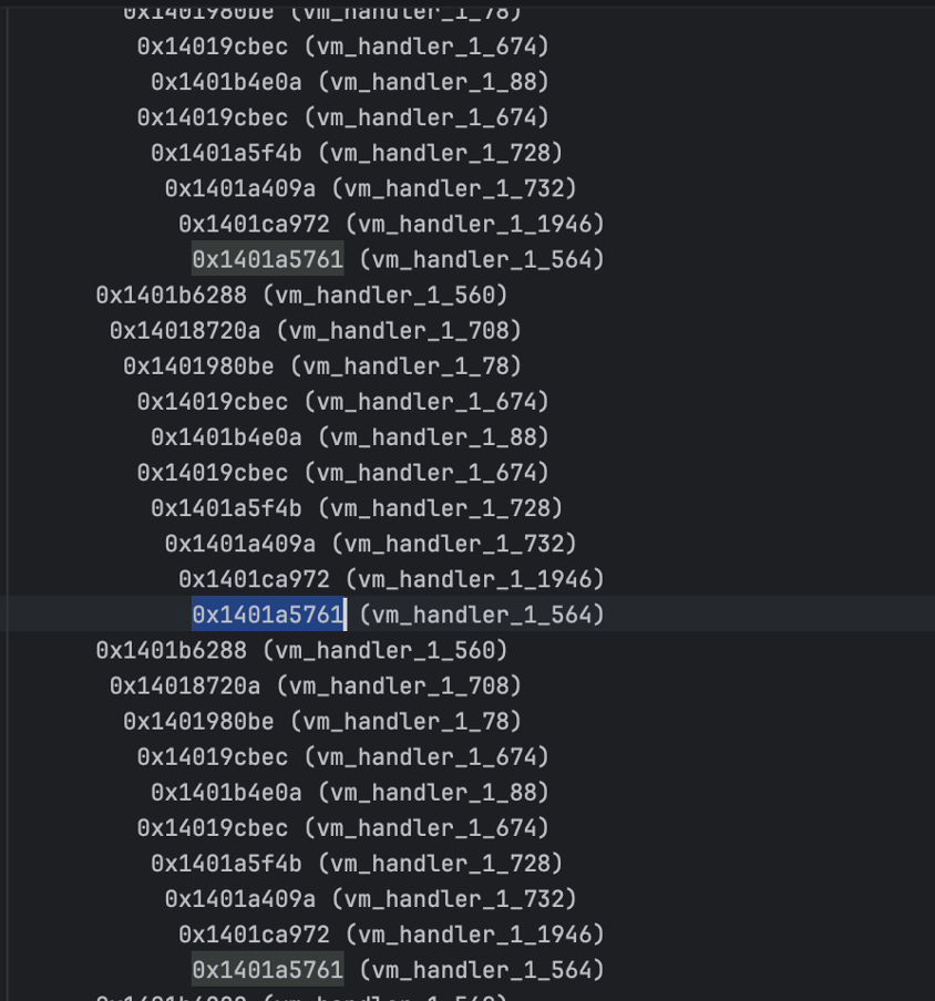 loop inside the vm